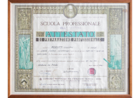Diploma professionale Rossitti Giuseppe 1954